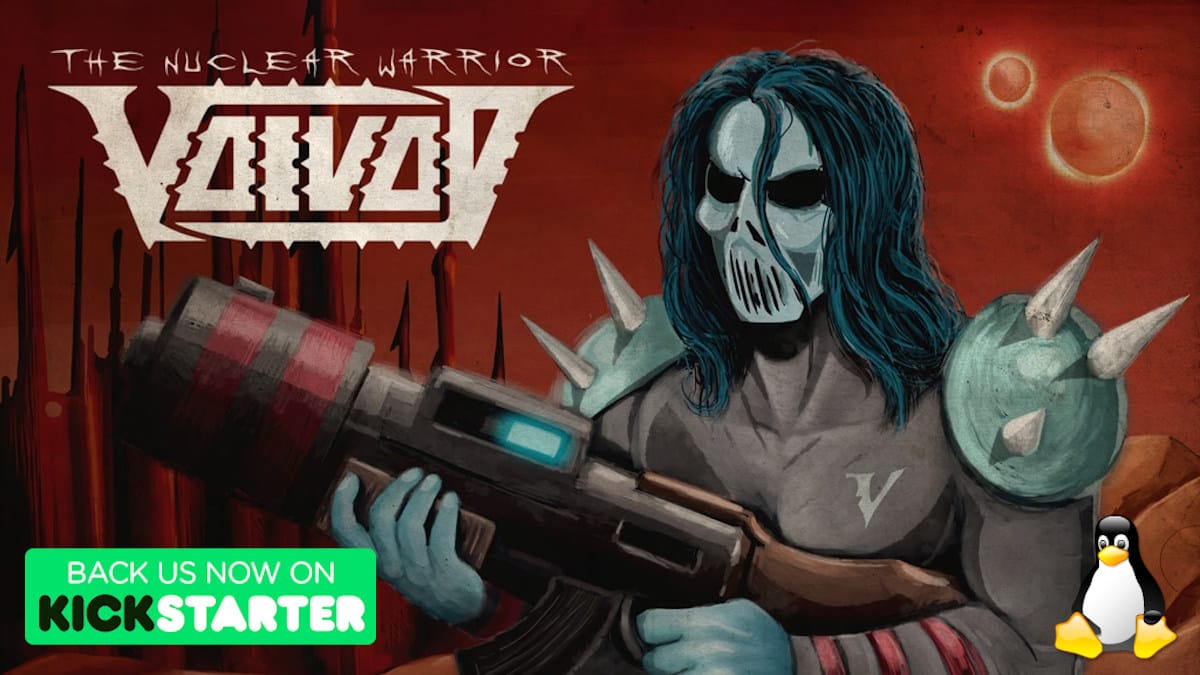voivod: the nuclear warrior the retro styled metal action adventure game is still live on kickstarter for linux mac windows pc