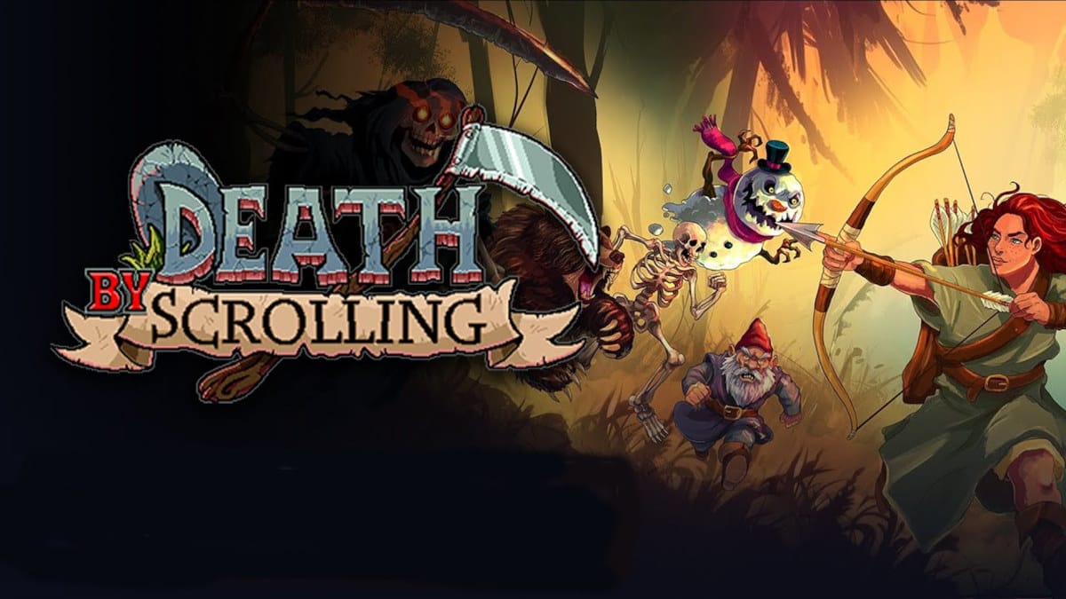 death by scrolling release for the fast-paced roguelite game due to die laugh and hit restart on linux mac windows pc