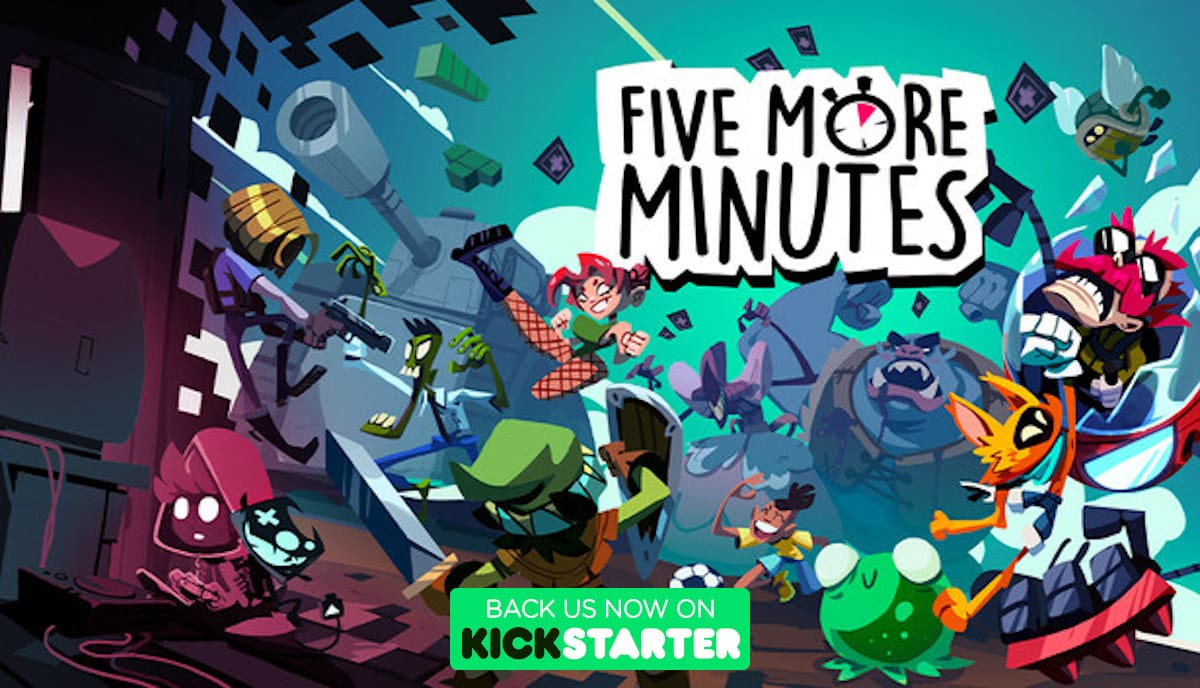 five more minutes is a roguelike deckbuilder game now live on kickstarter bringing its adventure to linux steam deck windows pc