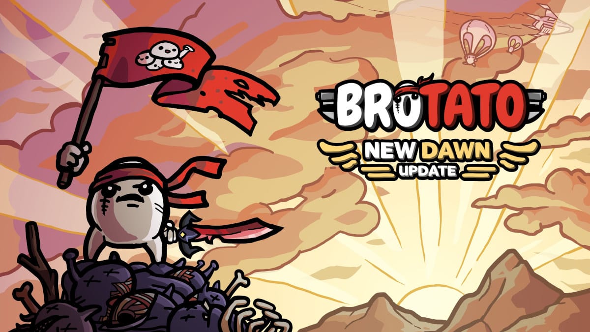new dawn update brings the brotato top-down roguelite action game content not just to windows but finally to linux and steam deck with mac