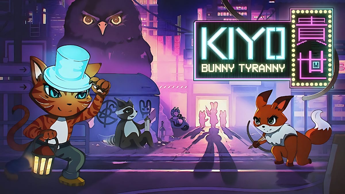 kiyo bunny tyranny is bringing neon-lit stealth platform adventure game coming soon for both linux and windows